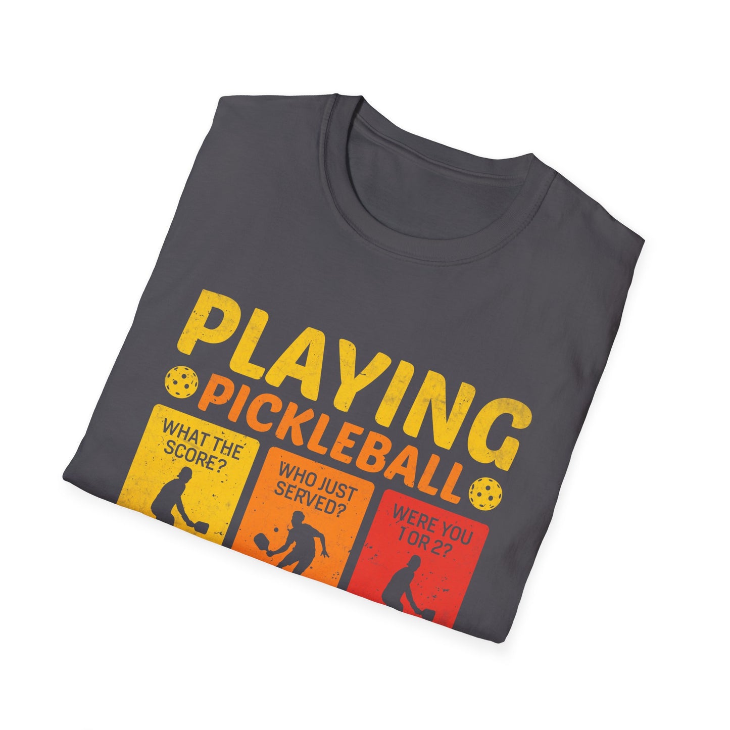 Playing Pickleball Improves Memory Unisex Softstyle T-Shirt