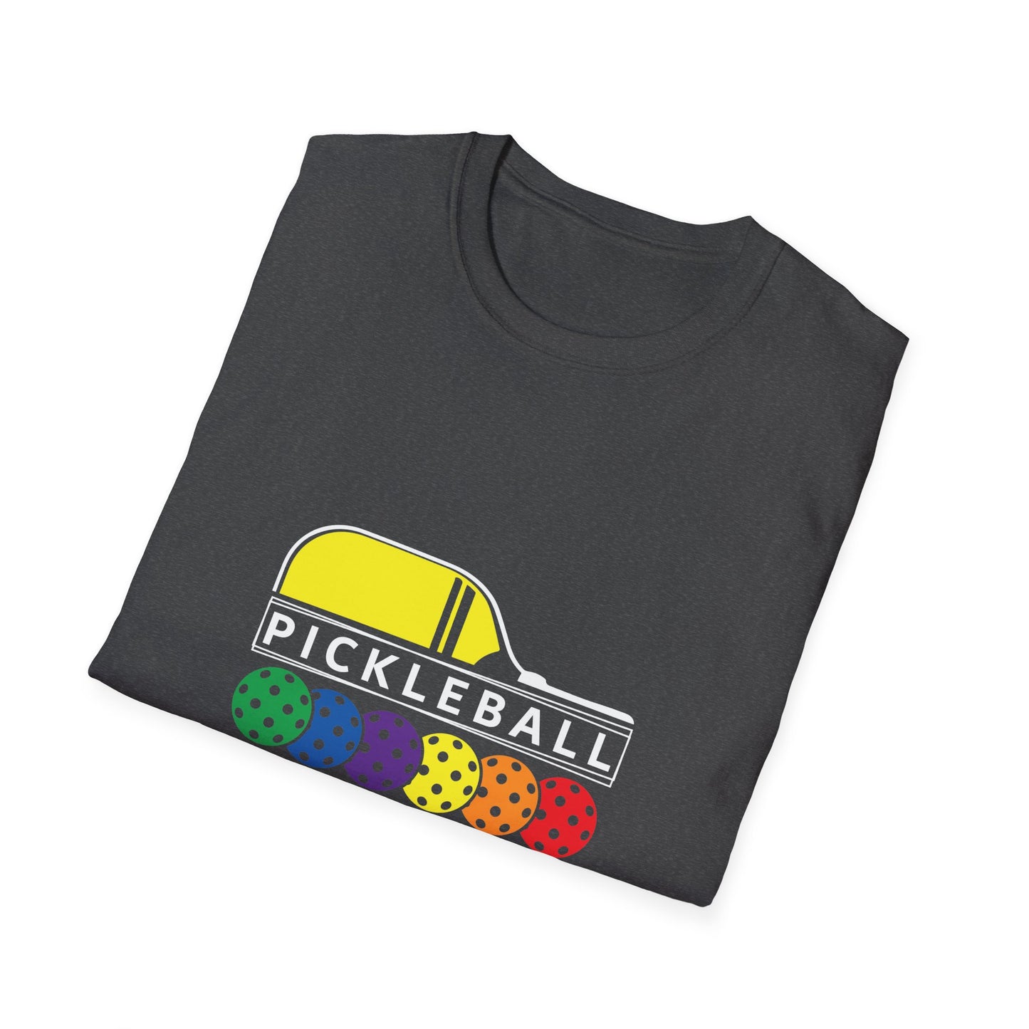 Pickleball Multi Balls Unisex Softstyle T-Shirt
