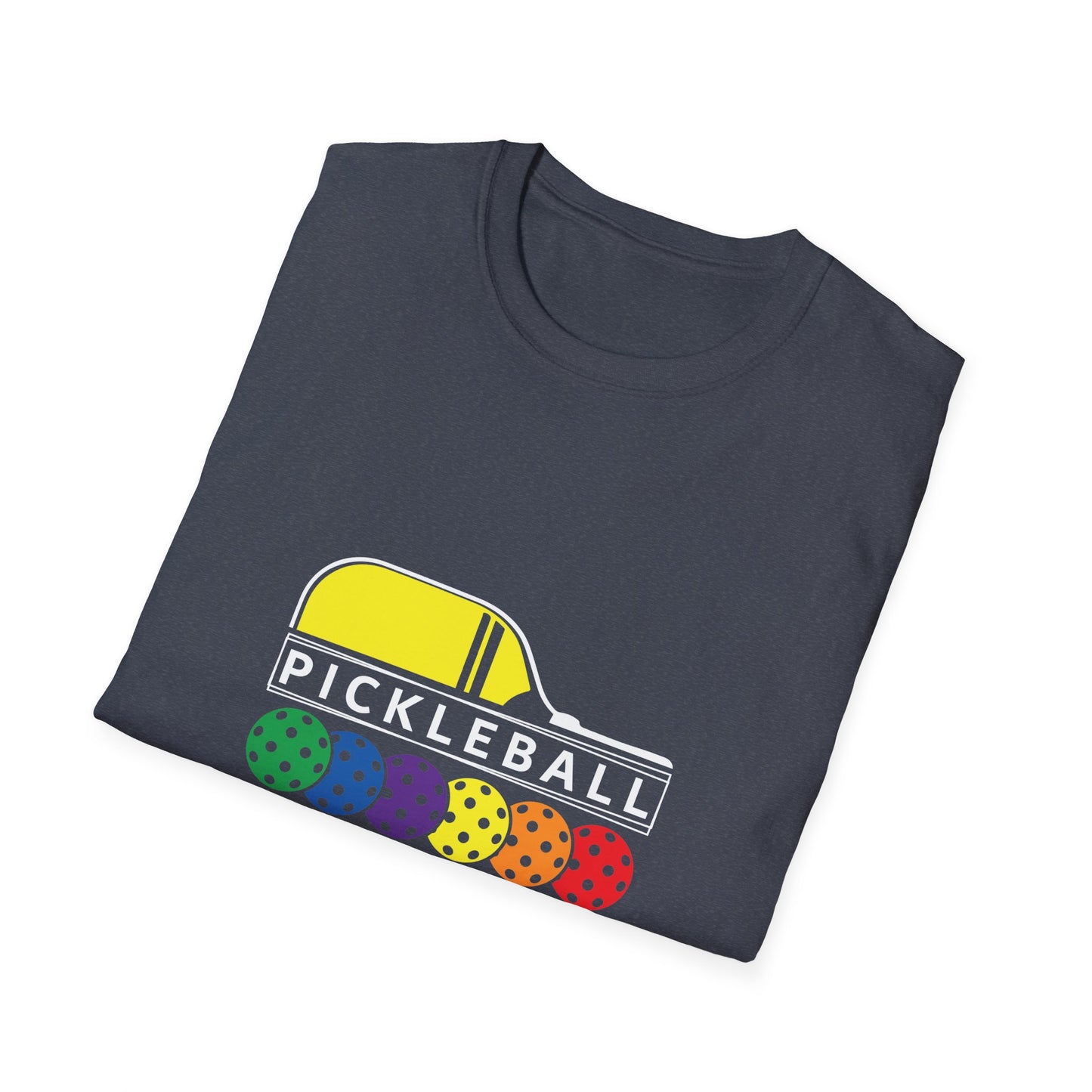Pickleball Multi Balls Unisex Softstyle T-Shirt