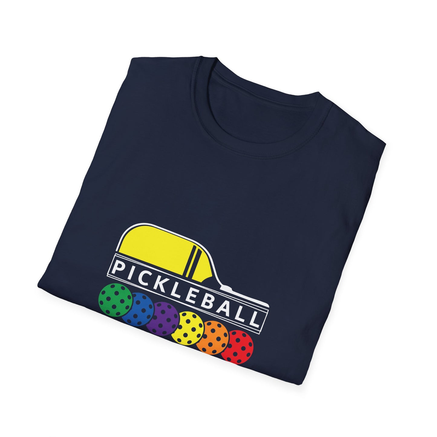 Pickleball Multi Balls Unisex Softstyle T-Shirt