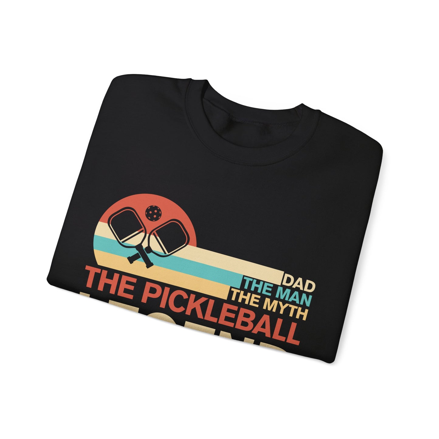 Dad, The Man, The Myth, The Pickleball Legend Heavy Blend™ Crewneck Sweatshirt