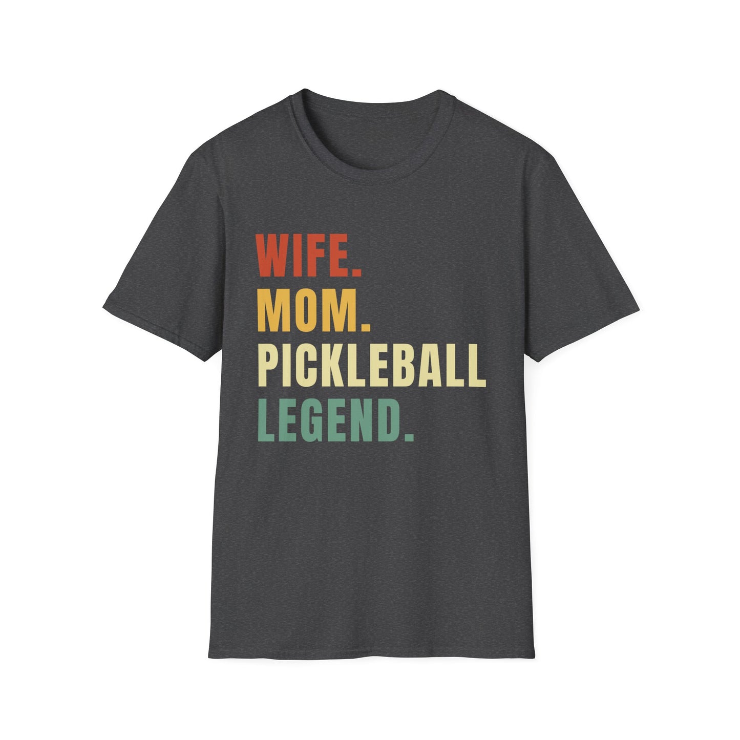 Wife. Mom. Pickleball Legend Softstyle T-Shirt