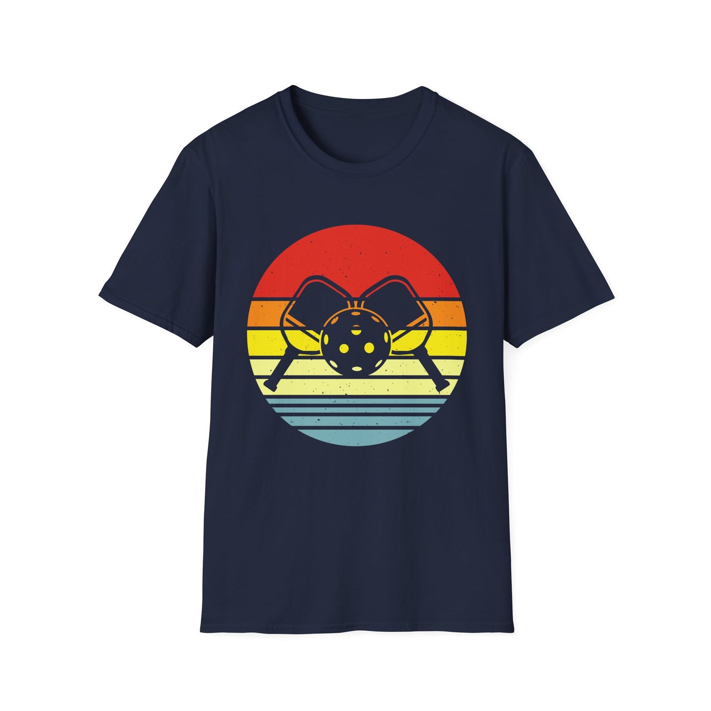 Retro Circle Design Unisex Softstyle T-Shirt