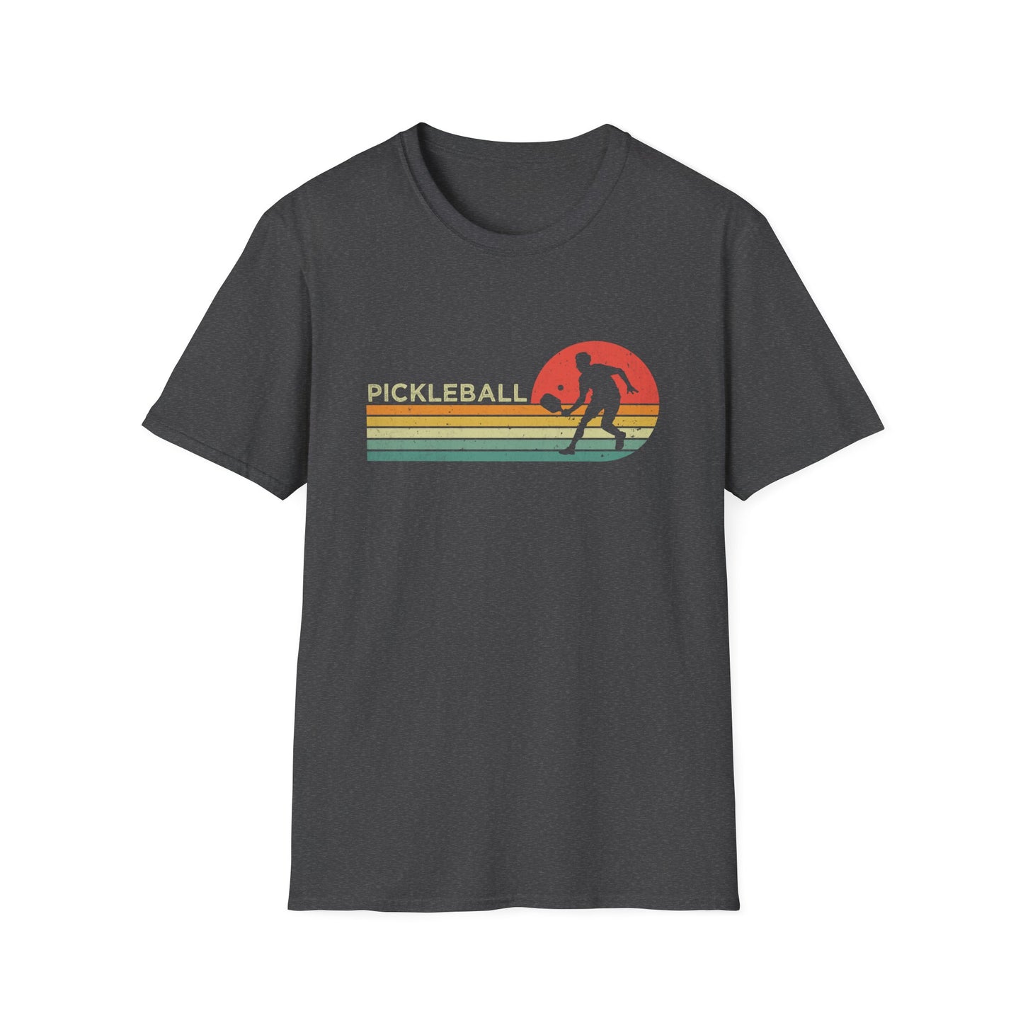 Pickleball Retro Man Unisex Softstyle T-Shirt