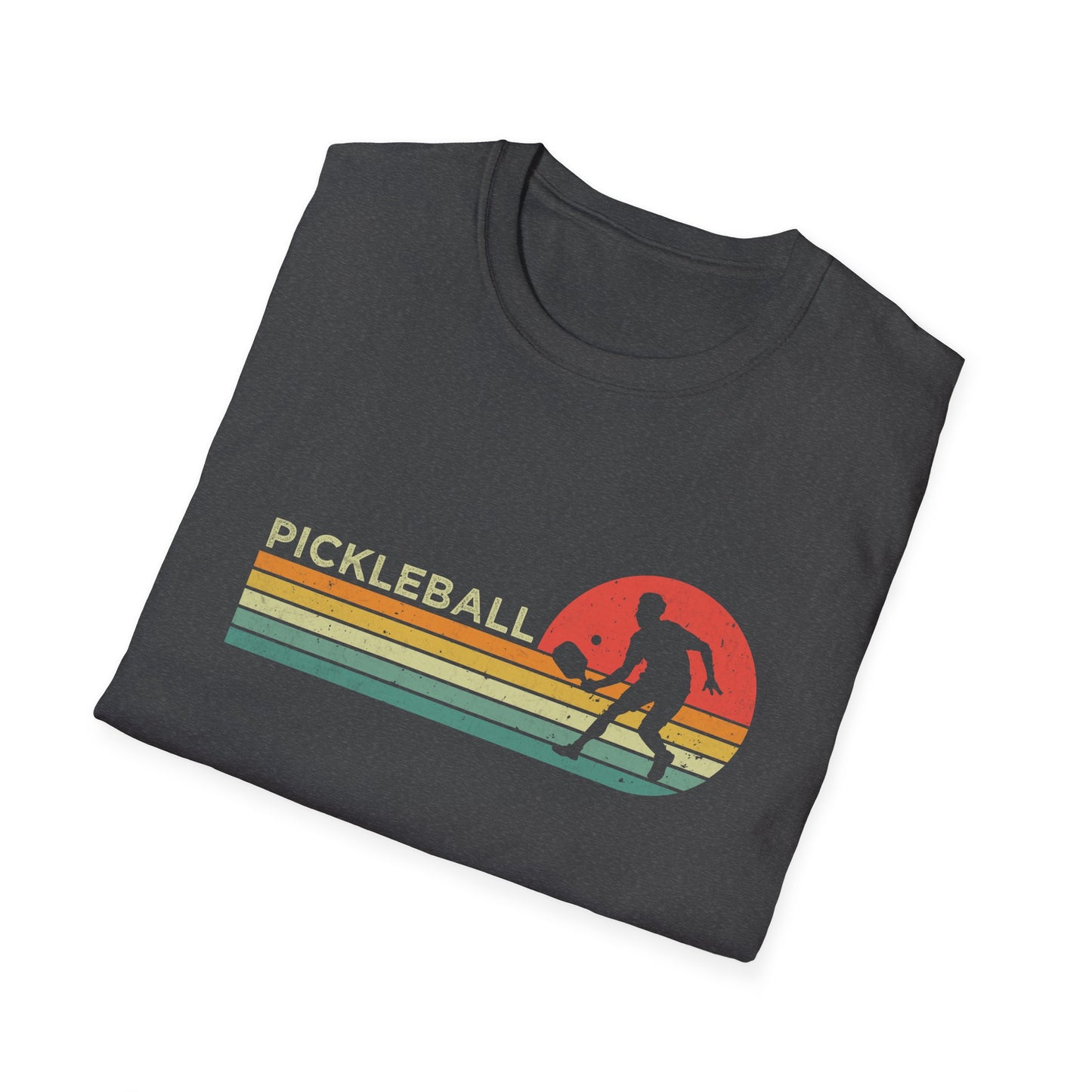 Pickleball Retro Man Unisex Softstyle T-Shirt