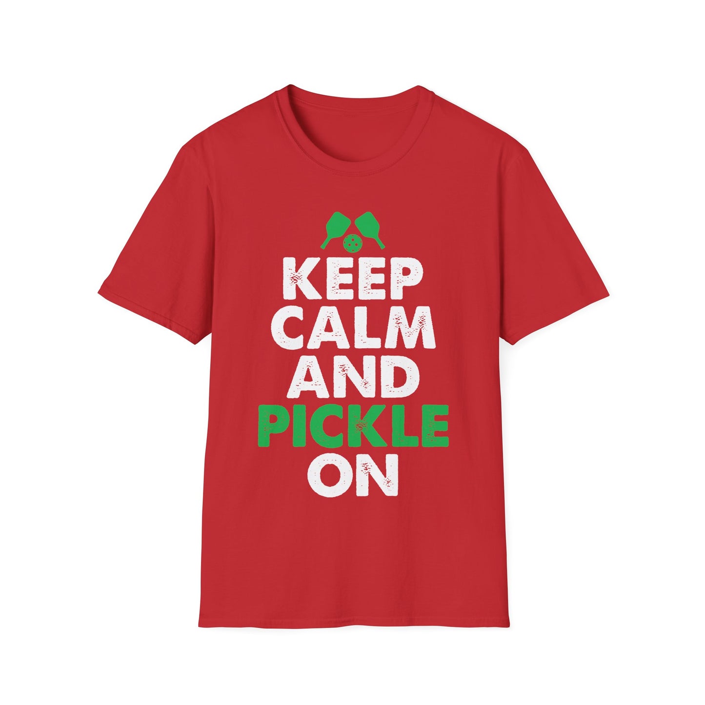 Keep Calm And Pickle On Unisex Softstyle T-Shirt