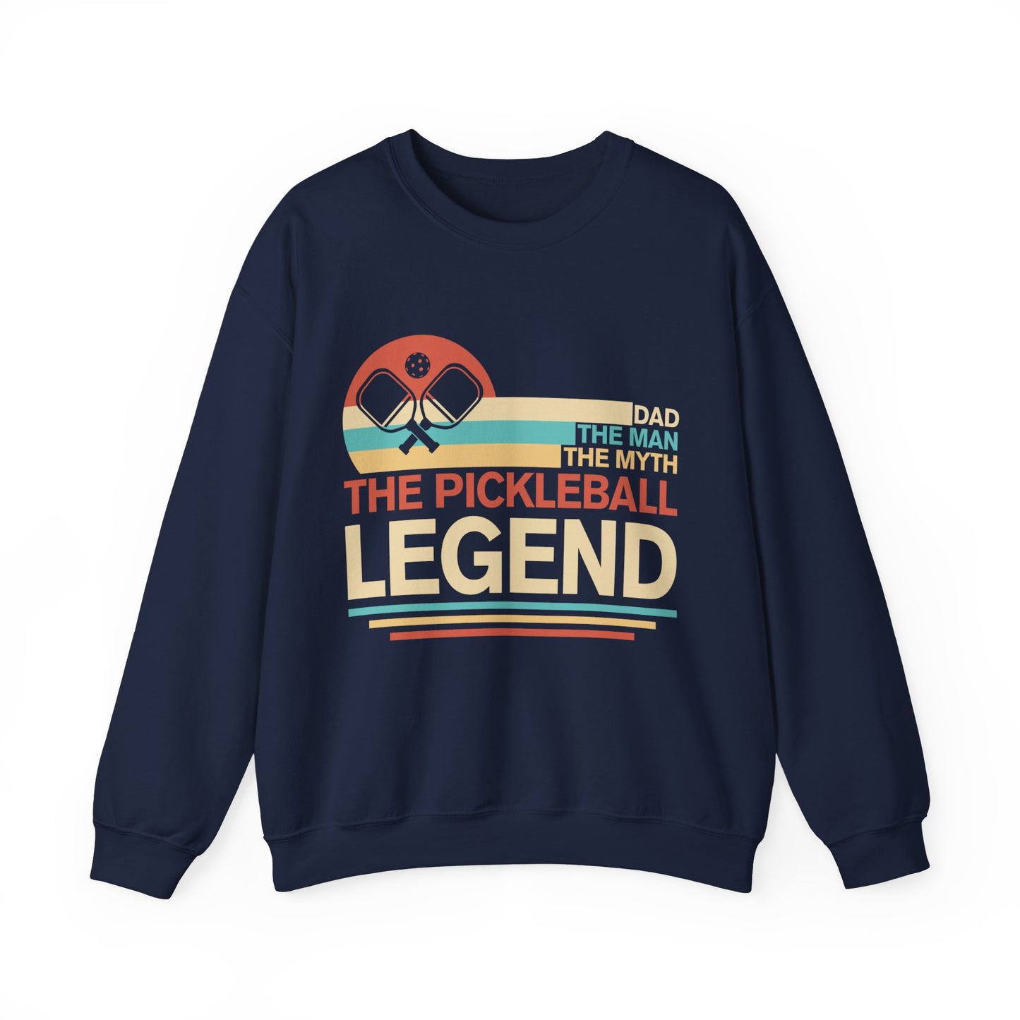 Dad, The Man, The Myth, The Pickleball Legend Heavy Blend™ Crewneck Sweatshirt