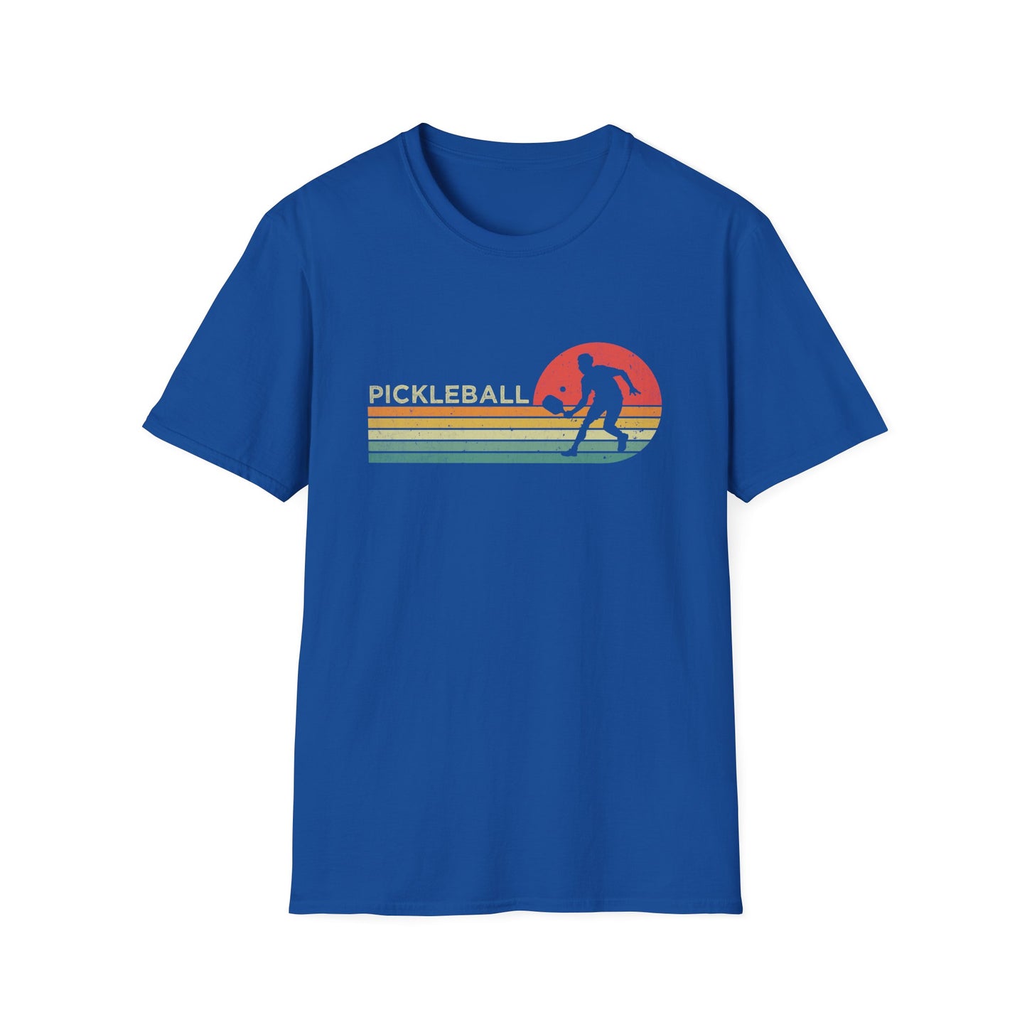 Pickleball Retro Man Unisex Softstyle T-Shirt