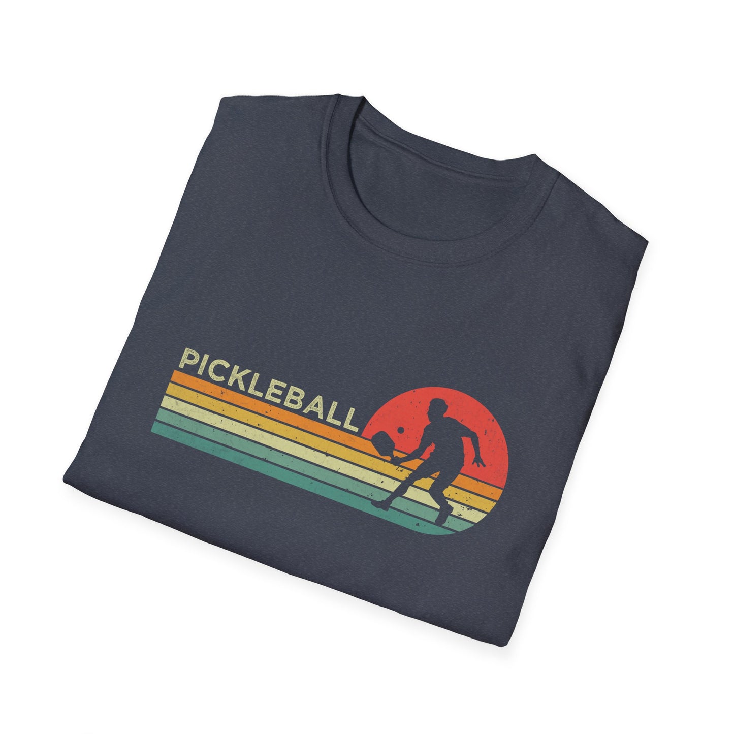 Pickleball Retro Man Unisex Softstyle T-Shirt