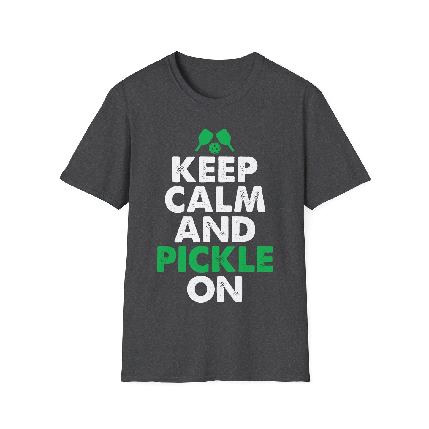 Keep Calm And Pickle On Unisex Softstyle T-Shirt