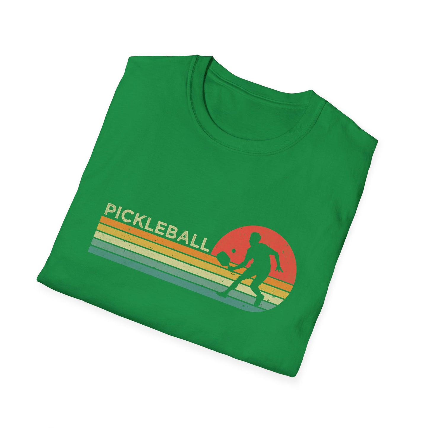 Pickleball Retro Man Unisex Softstyle T-Shirt