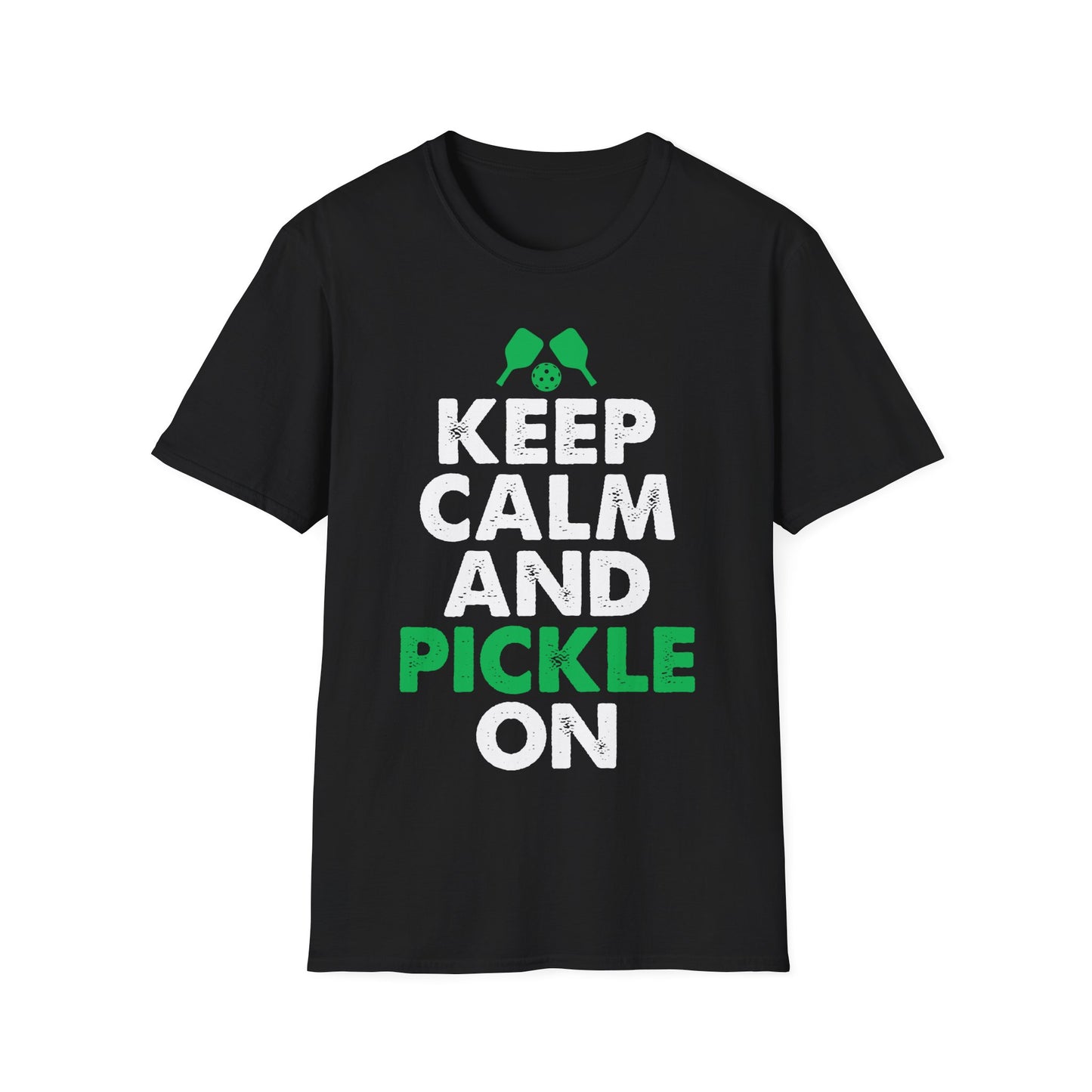 Keep Calm And Pickle On Unisex Softstyle T-Shirt