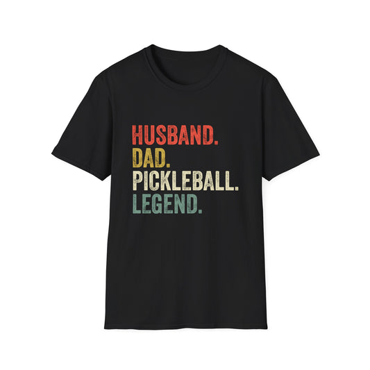 Husband. Dad. Pickleball Legend Unisex Softstyle T-Shirt